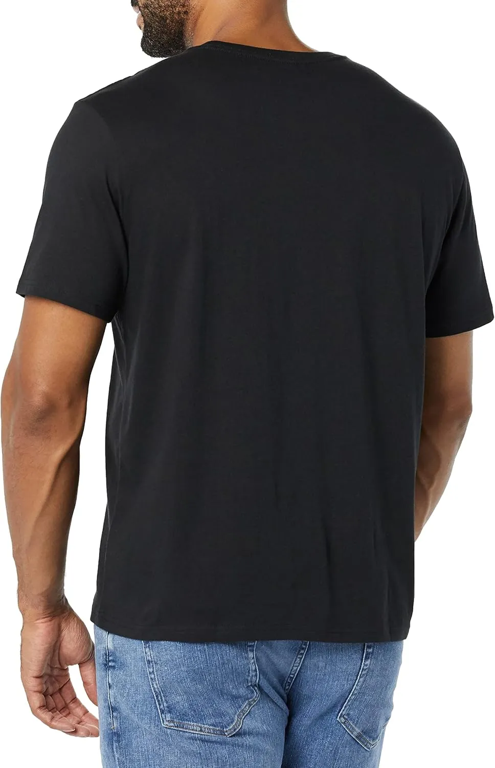 Amazon Essentials Men's T-Shirts, Short-Sleeve Crewneck Pocket, Cotton, 2-Pack
