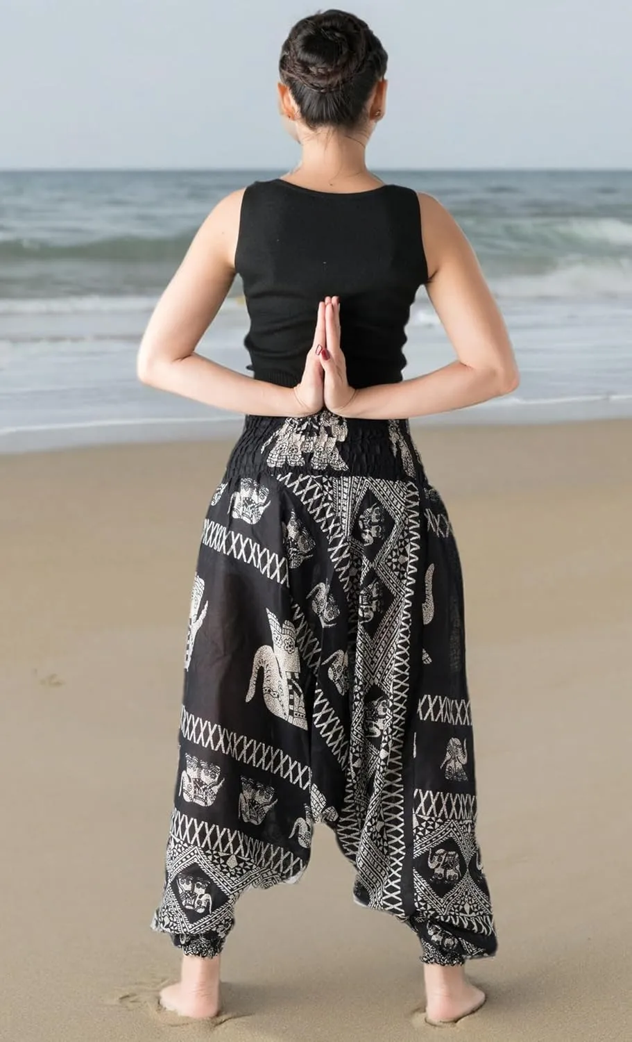 B BANGKOK PANTS Women's Harem Pants Jumpsuit Hippie Clothes