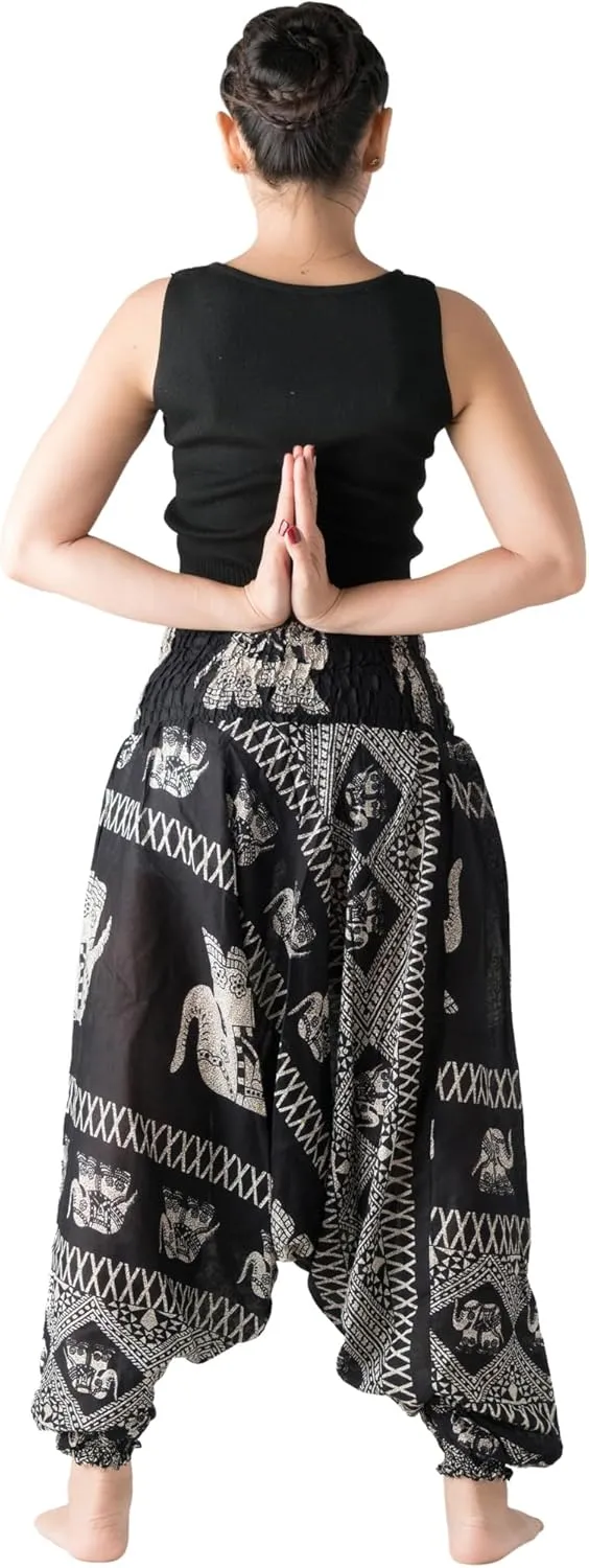 B BANGKOK PANTS Women's Harem Pants Jumpsuit Hippie Clothes