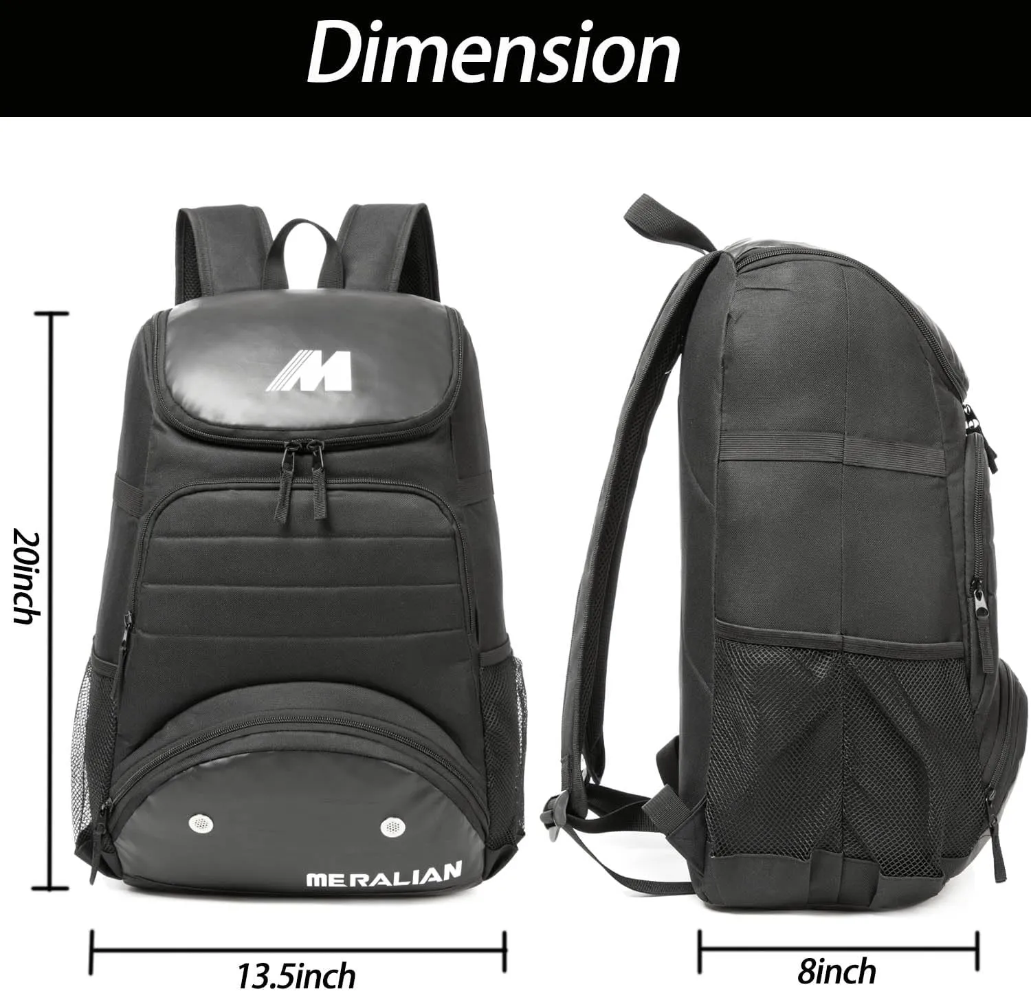 Baseball Bag - Lightweight Softball & T-Ball Backpack with Shoe Compartment for Equipment & Gear