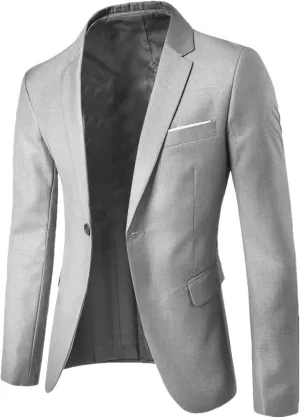 Blazer for Men Business Casual Suit Jacket Regular Fit Lapel Daily Lightweight Sport Coats Blazers with Pocket