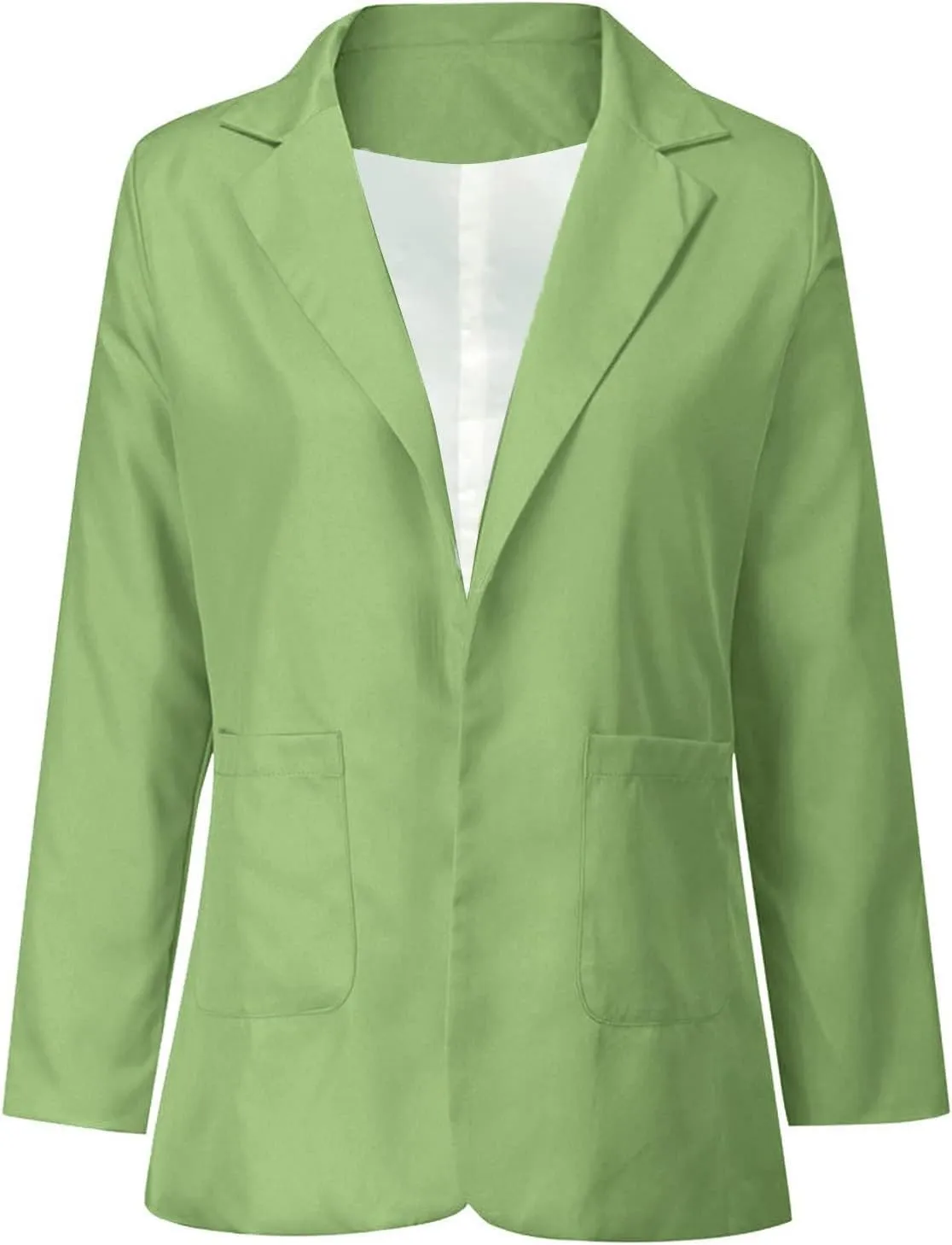 Blazer Jackets for Women Long Sleeve Open Front Business Casual Outfits Work Suit Jackets with Pockets S-XXXXXL
