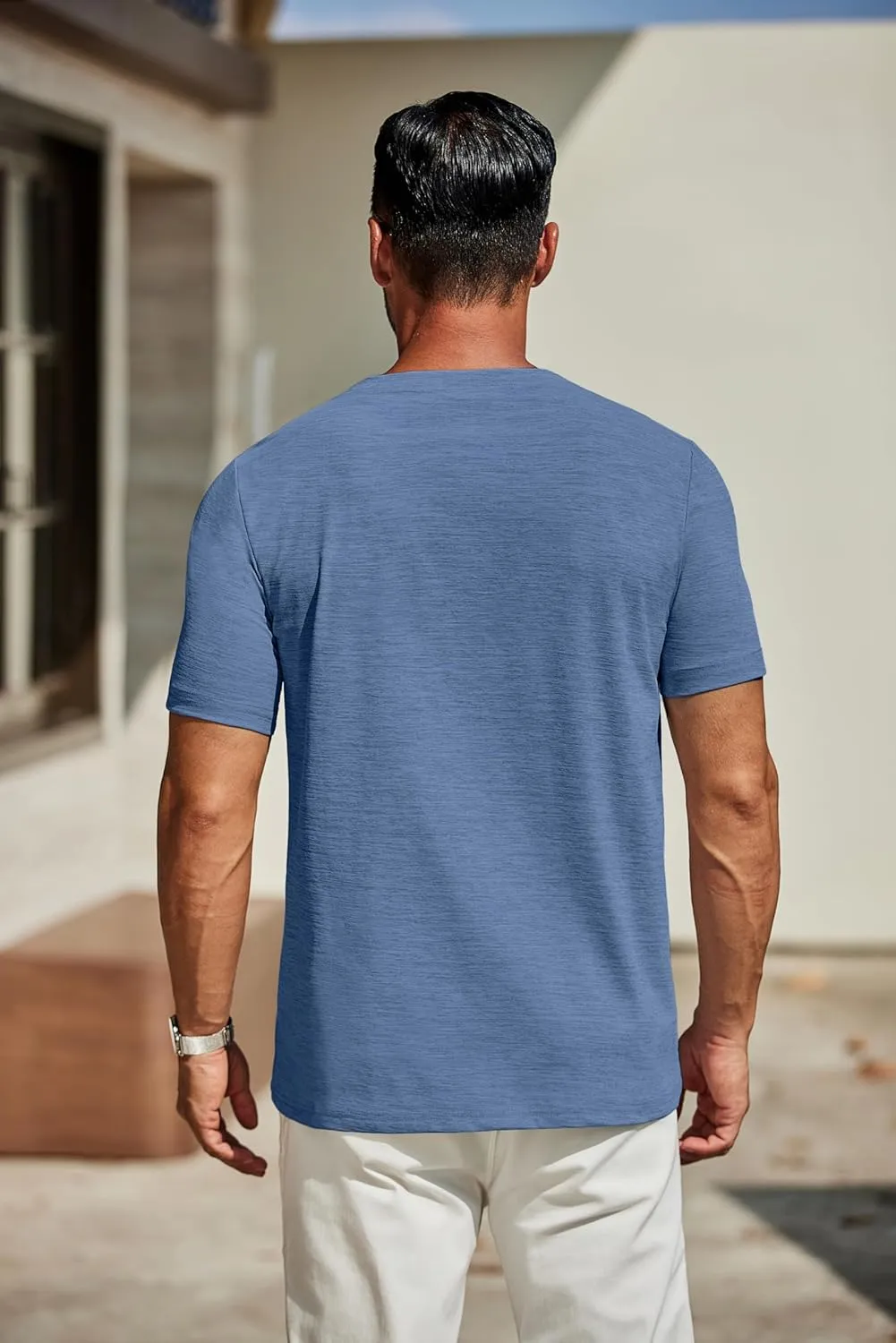COOFANDY Men's T Shirts Short Sleeve Classic V Neck T-Shirt Casual Summer Basic Tee Shirt