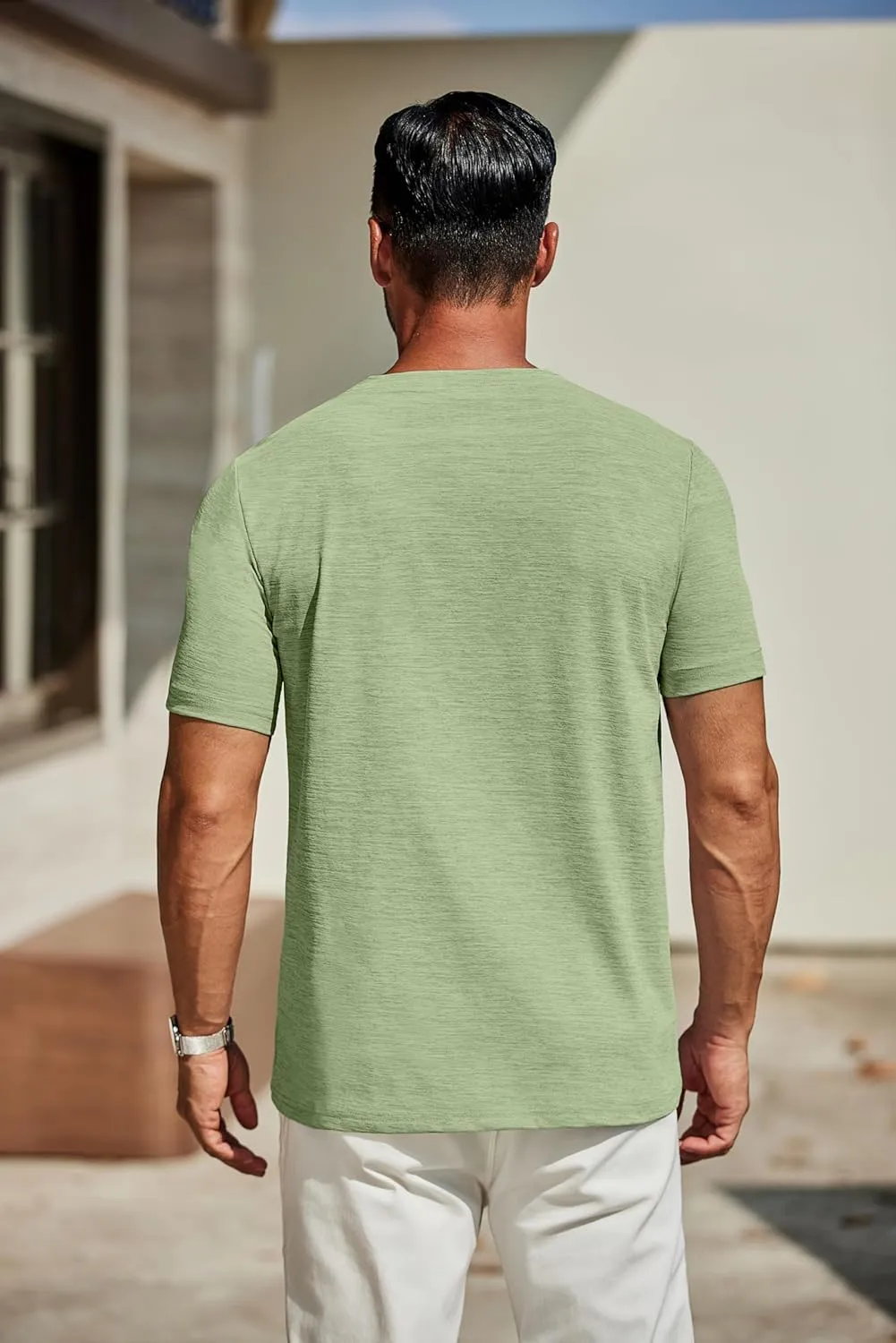 COOFANDY Men's T Shirts Short Sleeve Classic V Neck T-Shirt Casual Summer Basic Tee Shirt