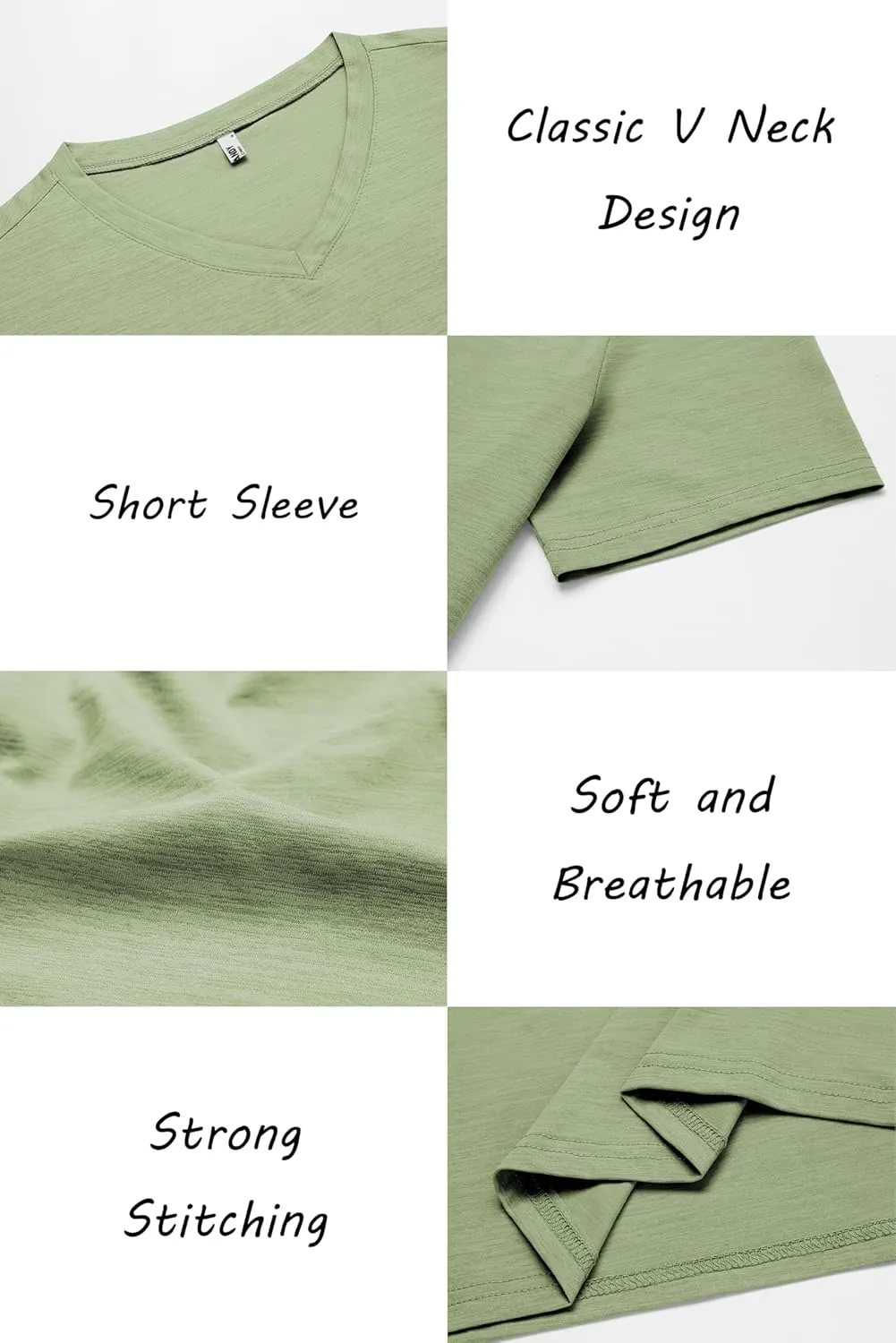 COOFANDY Men's T Shirts Short Sleeve Classic V Neck T-Shirt Casual Summer Basic Tee Shirt
