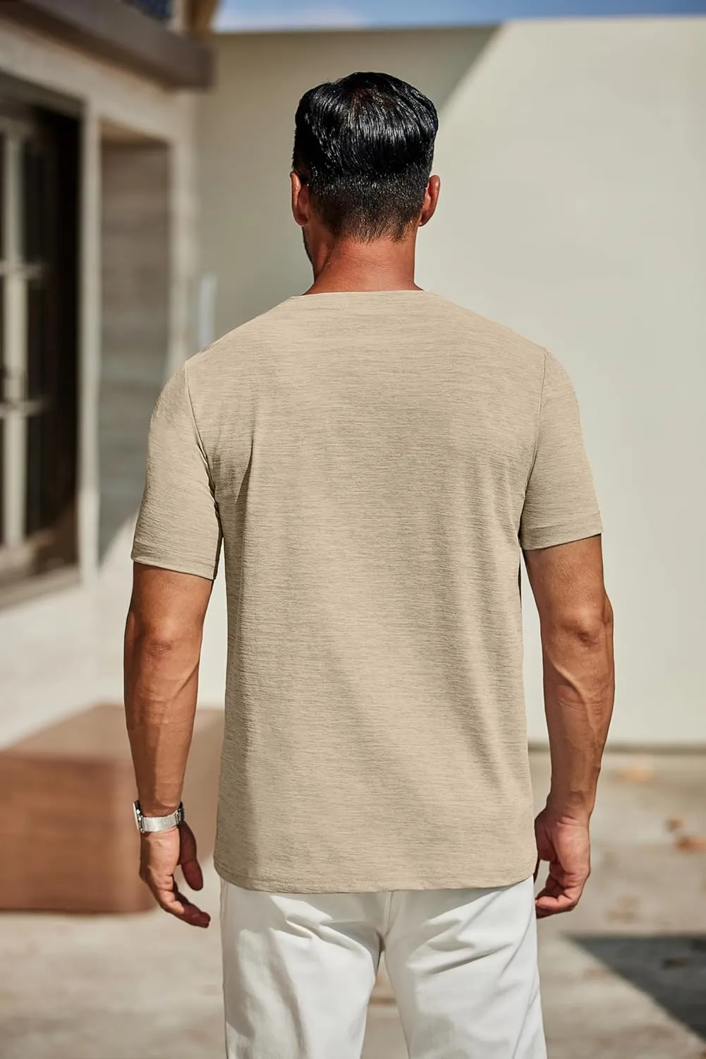 COOFANDY Men's T Shirts Short Sleeve Classic V Neck T-Shirt Casual Summer Basic Tee Shirt