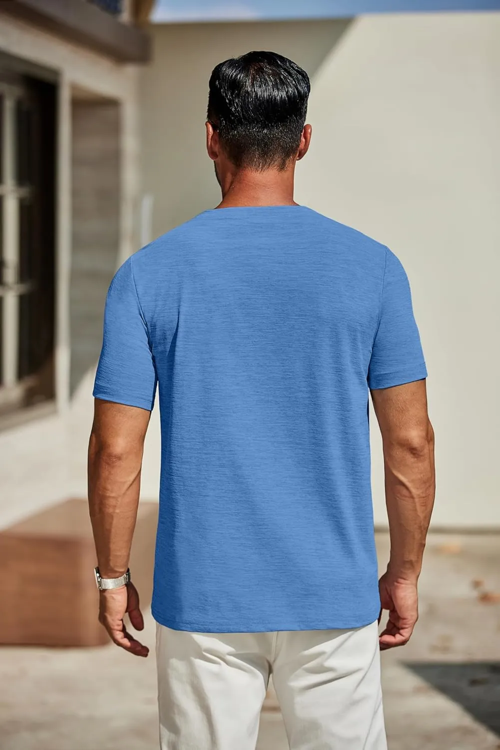 COOFANDY Men's T Shirts Short Sleeve Classic V Neck T-Shirt Casual Summer Basic Tee Shirt