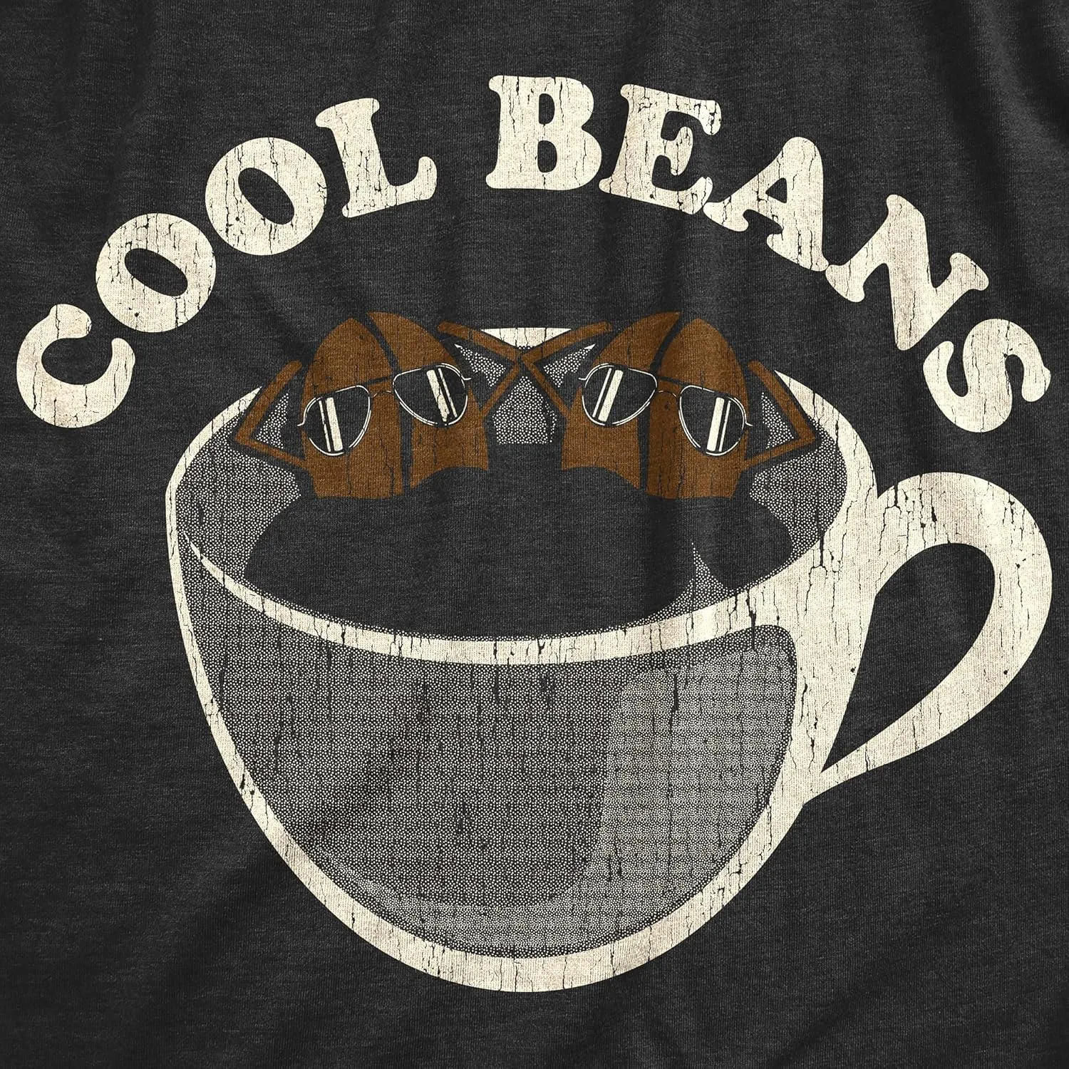 Crazy Dog Men's T Shirts Cool Beans Coffee Caffeine Lover Graphic Novelty Tee