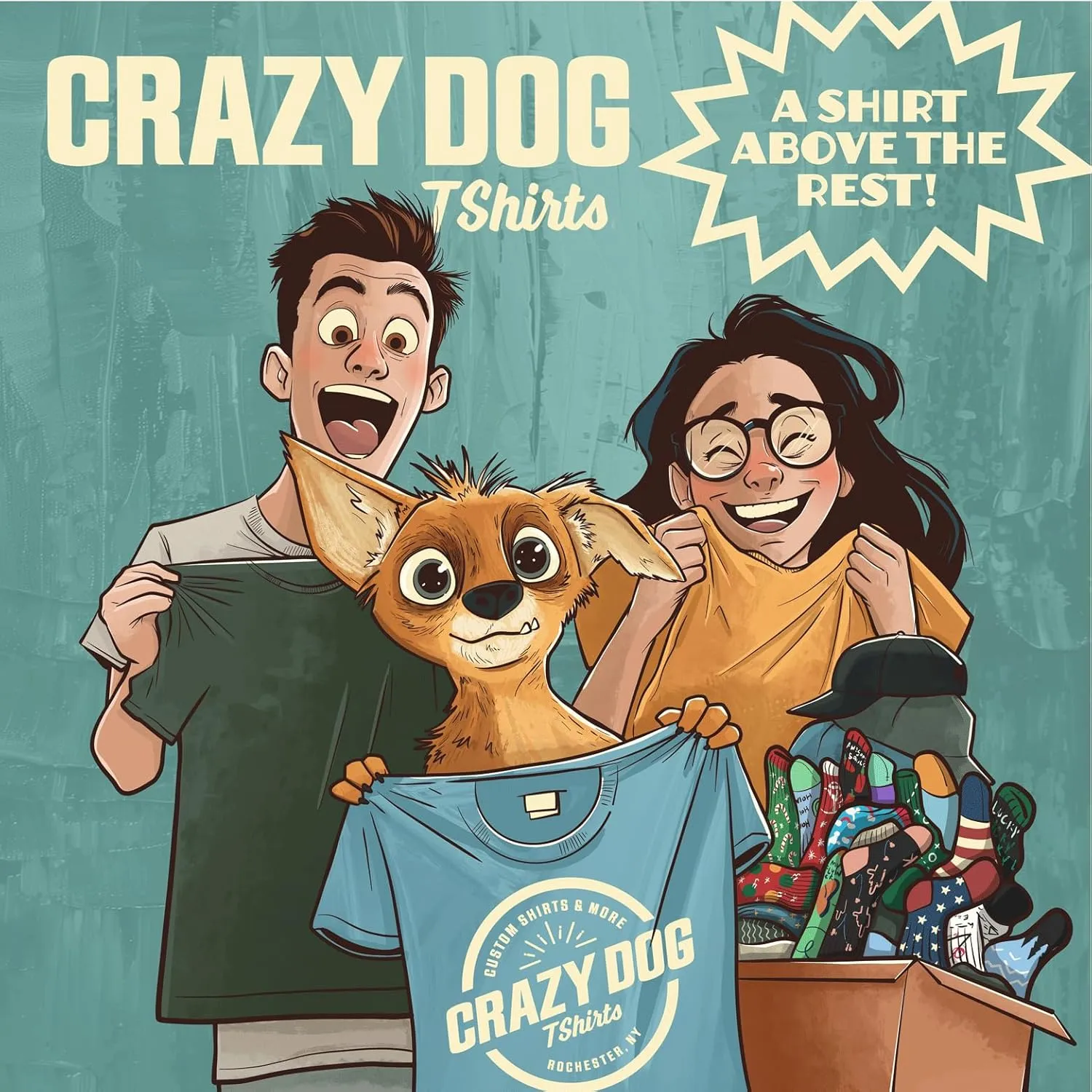 Crazy Dog Men's T Shirts Cool Beans Coffee Caffeine Lover Graphic Novelty Tee