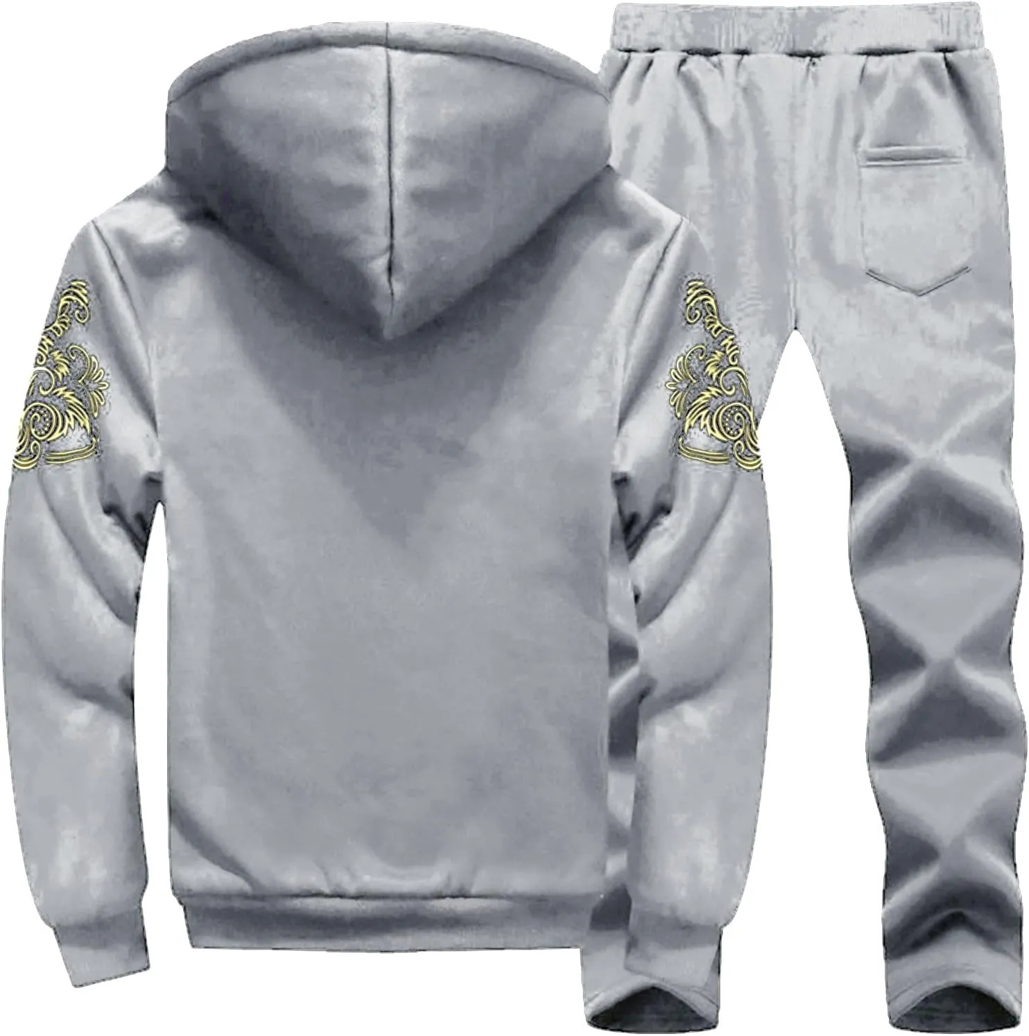 Deportivos para New Men's Baseball Wear Casual Cardigan Coat Matching Color Sports Pants Suit Sweat Pants Sweat