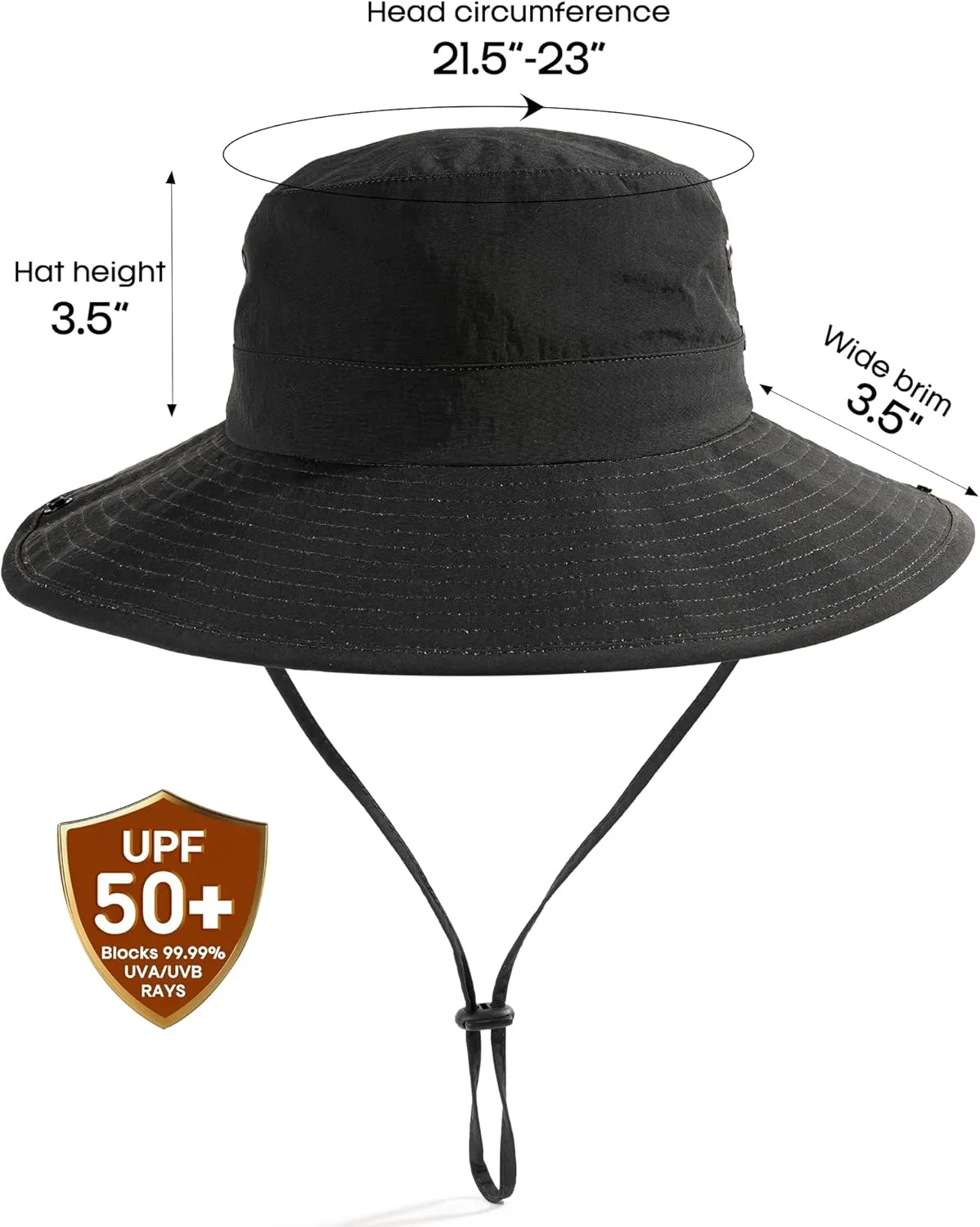 FURTALK Sun Hats for Women with Ponytail Hole Wide Brim Beach Bucket Hat UPF 50  Fishing Hiking Outdoor Hats