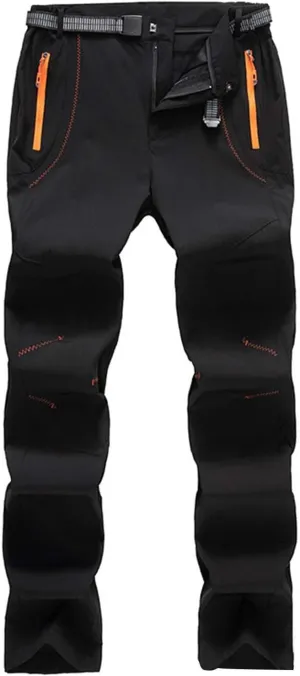 GIERIDUC Men's Hiking Pants Lightweight Quick Dry Stretch Wind Pants Color Patchwork Travel Trouser Fishing Outdoor Work Pant