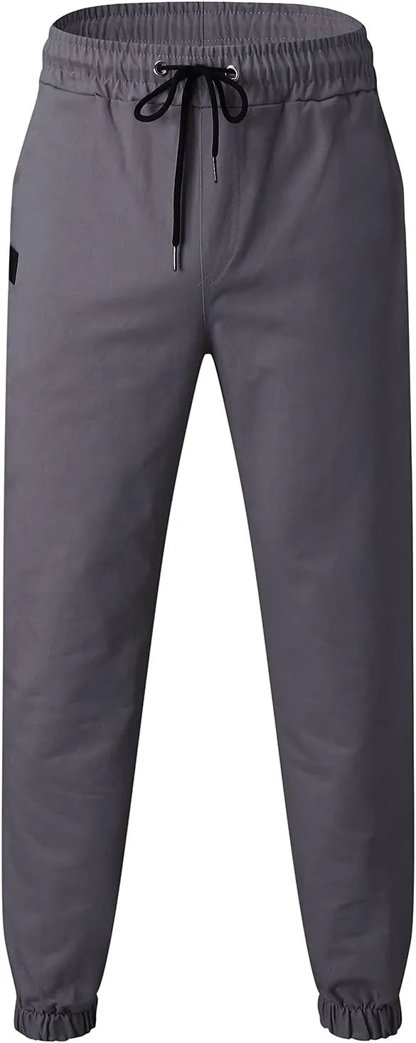 GIERIDUC Solid Dress Pants for Men's Mens Sweatpants Joggers with Pockets Work Pants for Men Slim Fit Sherpa Sweatpants Men's