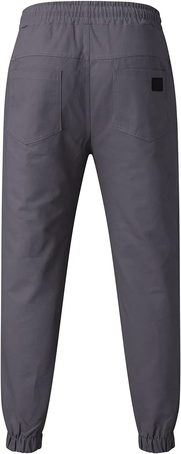 GIERIDUC Solid Dress Pants for Men's Mens Sweatpants Joggers with Pockets Work Pants for Men Slim Fit Sherpa Sweatpants Men's