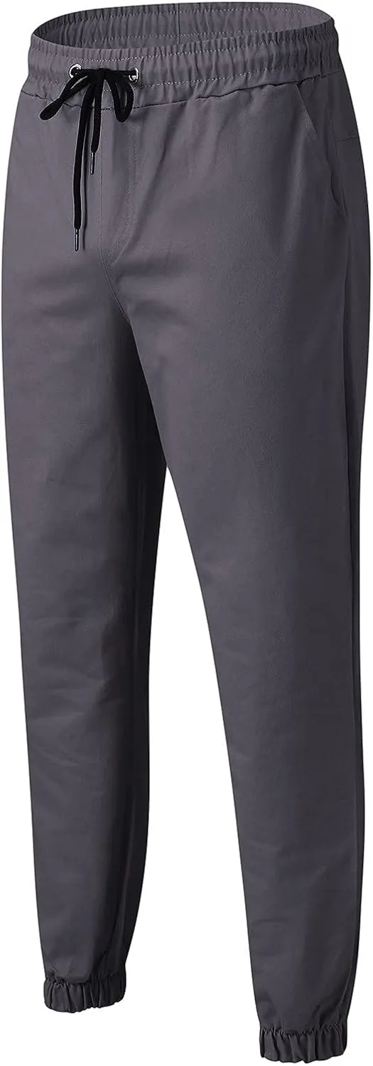 GIERIDUC Solid Dress Pants for Men's Mens Sweatpants Joggers with Pockets Work Pants for Men Slim Fit Sherpa Sweatpants Men's