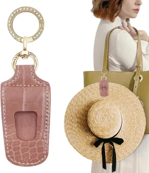 Hat Clip for Travel Backpack Luggage Crocodile Pattern Faux Leather Elastic Non-Magnetic Hat Holder Fashion Handbag Accessory
