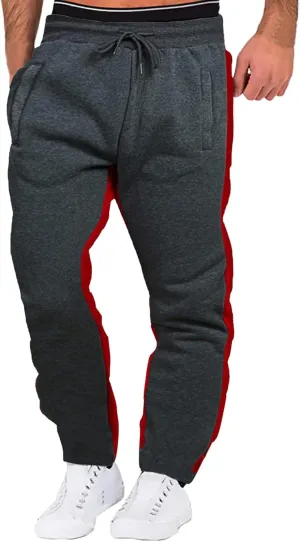 Joggers for Men Fleece Casual Drawstring Baggy Sport Athletic Gym Workout Sweatpants Cargo Sweatpants with Pockets