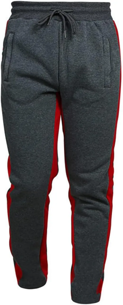 Joggers for Men Fleece Casual Drawstring Baggy Sport Athletic Gym Workout Sweatpants Cargo Sweatpants with Pockets
