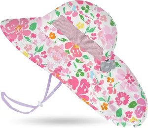 Kids Sun Hat UV Protection Unicorn Summer Beach Play Hats Wide Brim Neck Flap for Girls Boys
