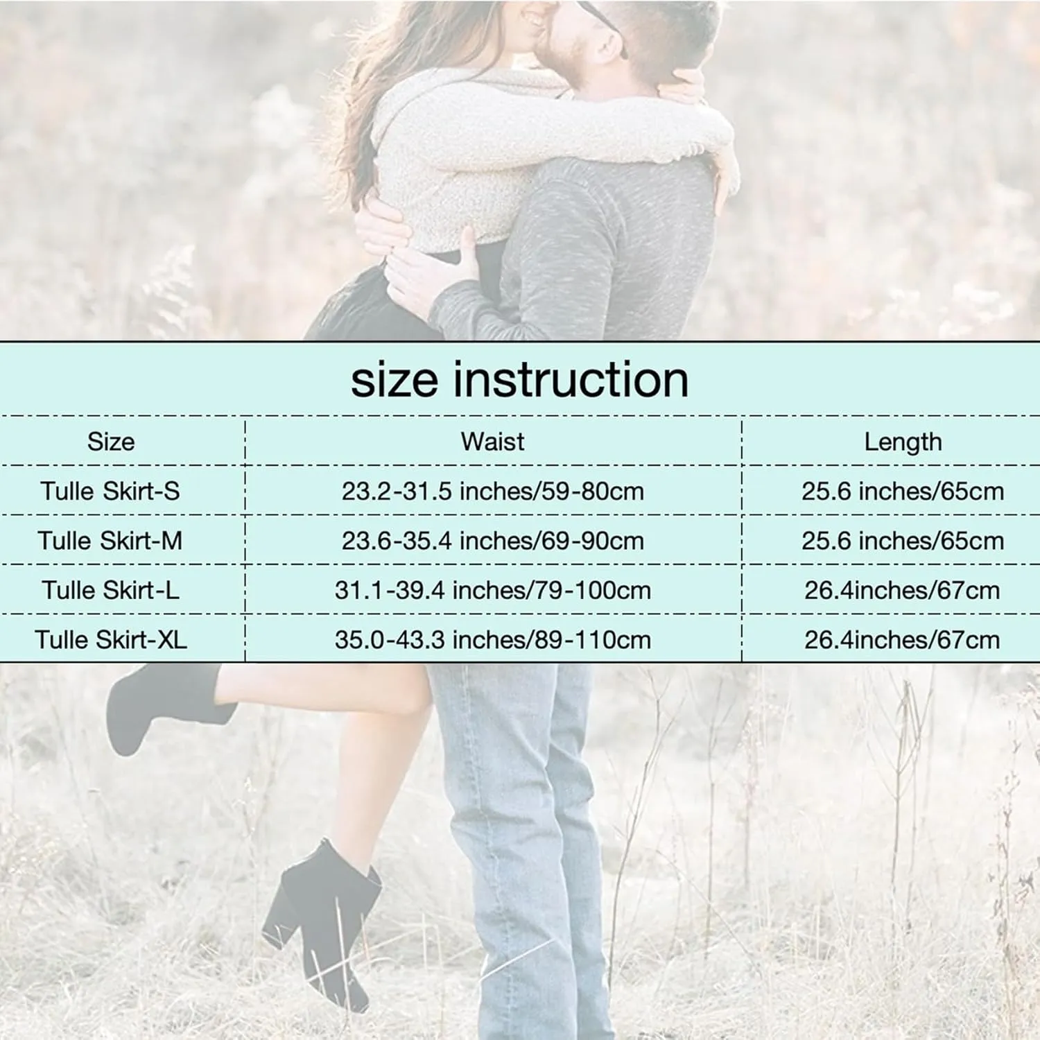 LASTORY Women's Tulle Skirts A Line Knee Length, Midi Tutu Skirt Elastic Waist Suitable for Wedding, Party, Prom, Homecoming