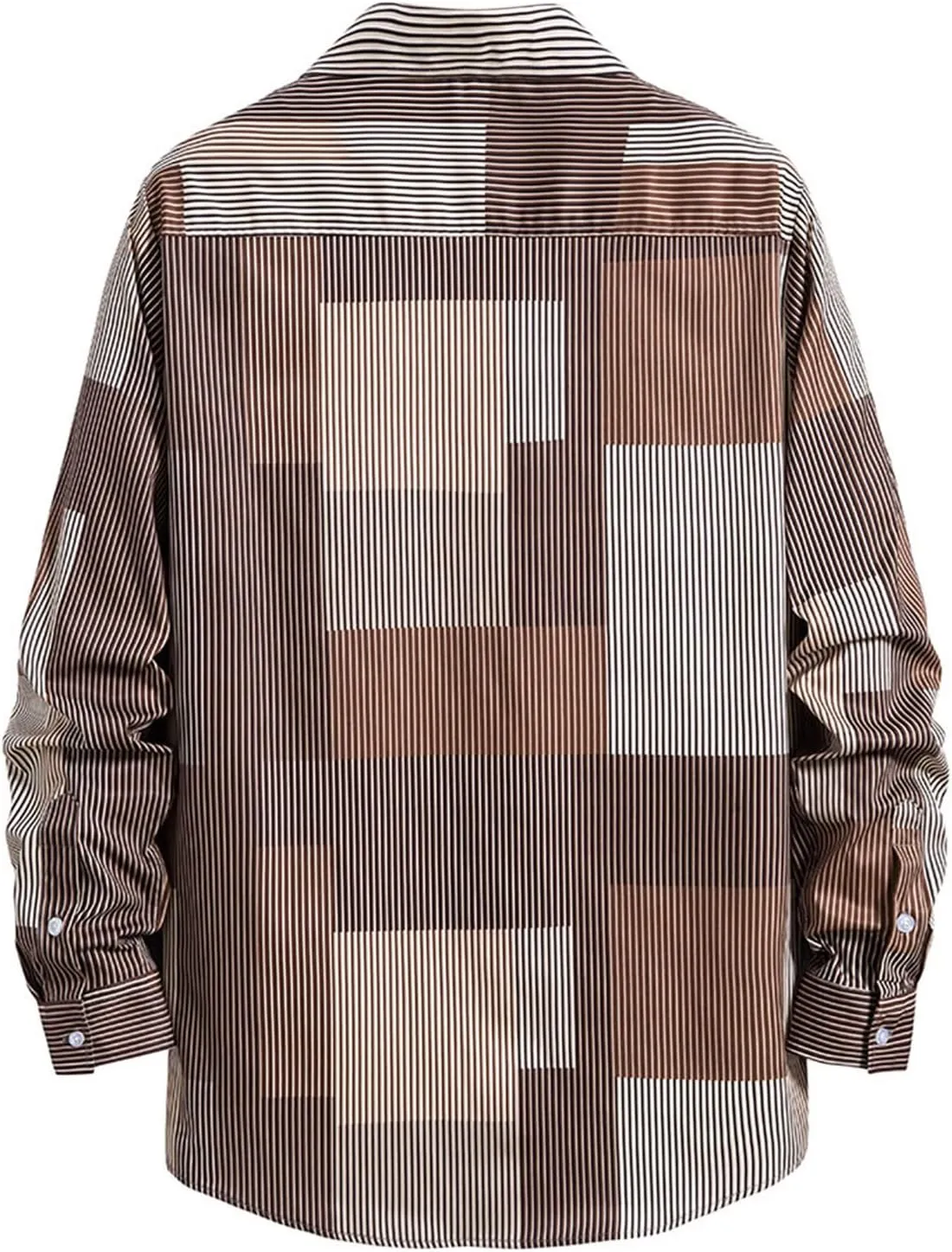 LCMTWX Men's Fleece Flannel Jackets Hooded Collar Long Sleeve Shirt Blouse Long Sleeve Button Up Fleece Plaid Shirts Coat