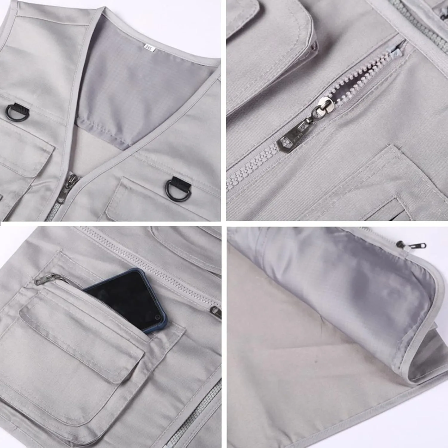 LCMTWX Travel Vest For Men 2024 Pocket Retro Color Vest Blouse With Button White Vest Black Jacket Vest Men Suit Jacket