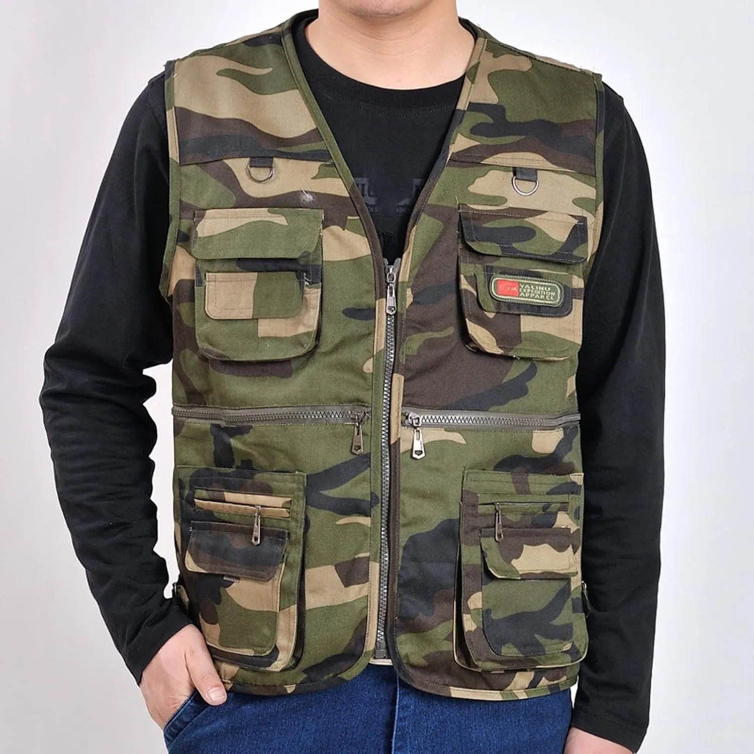 LCMTWX Travel Vest For Men 2024 Pocket Retro Color Vest Blouse With Button White Vest Black Jacket Vest Men Suit Jacket
