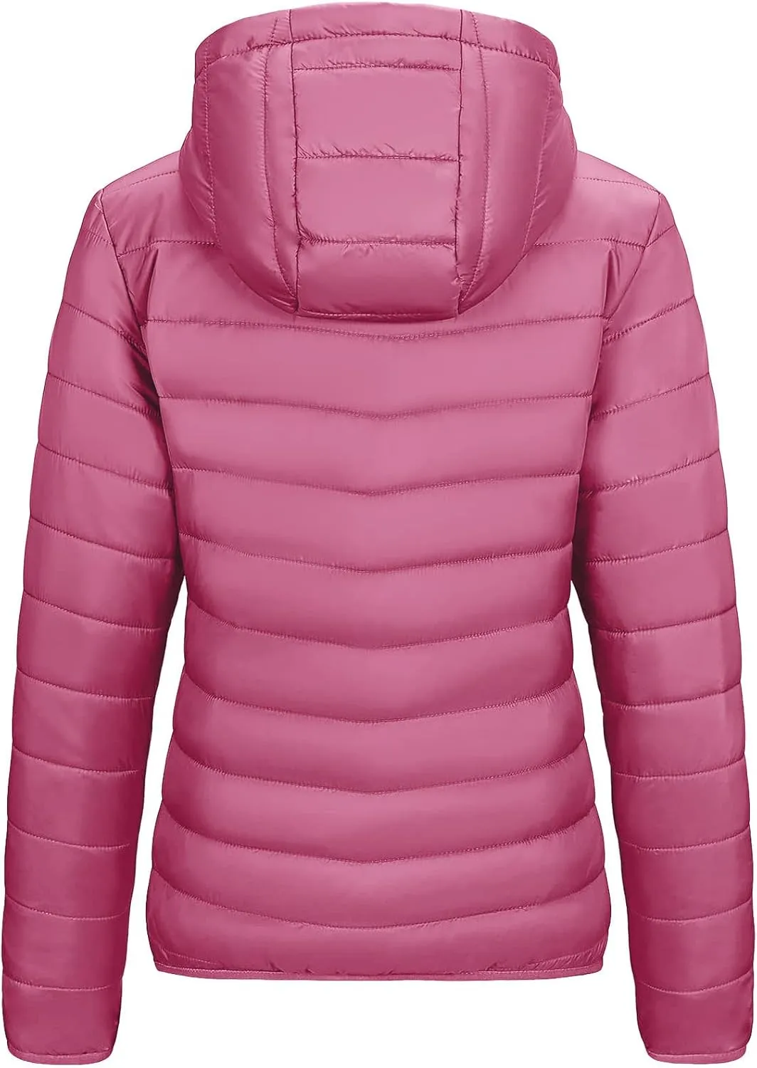 lcziwo Women's Short down Jacket Lightweight Slim Hooded Puffer Jacket Stand Collar Zip Quilted Winter Coat with Pockets