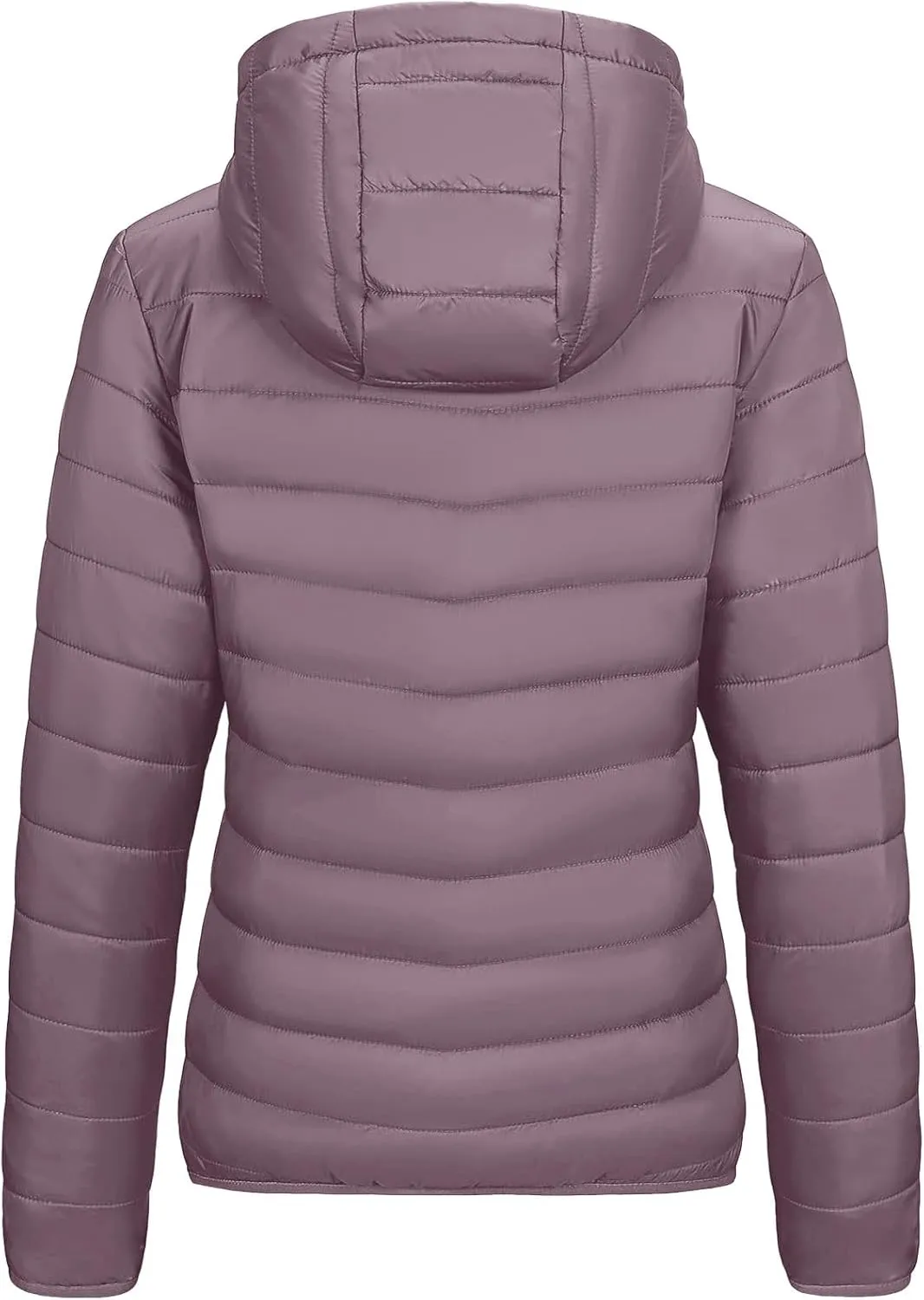 lcziwo Women's Short down Jacket Lightweight Slim Hooded Puffer Jacket Stand Collar Zip Quilted Winter Coat with Pockets