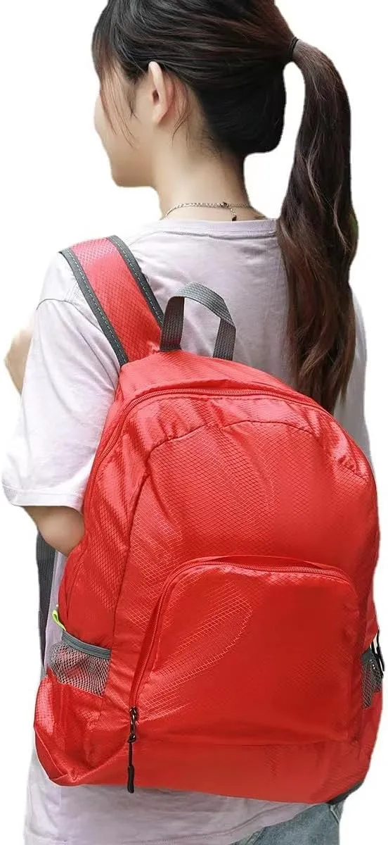 Lightweight foldable backpack outdoor mountaineering bag travel backpack blue