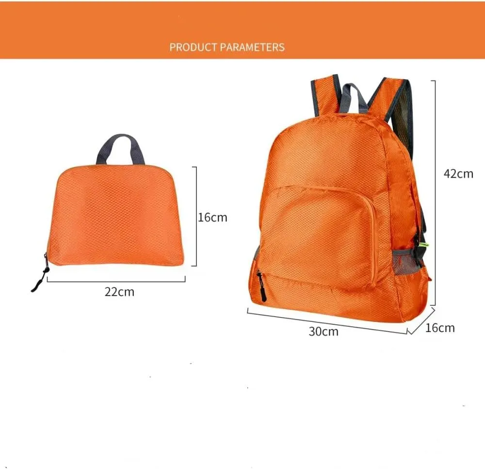 Lightweight foldable backpack outdoor mountaineering bag travel backpack blue