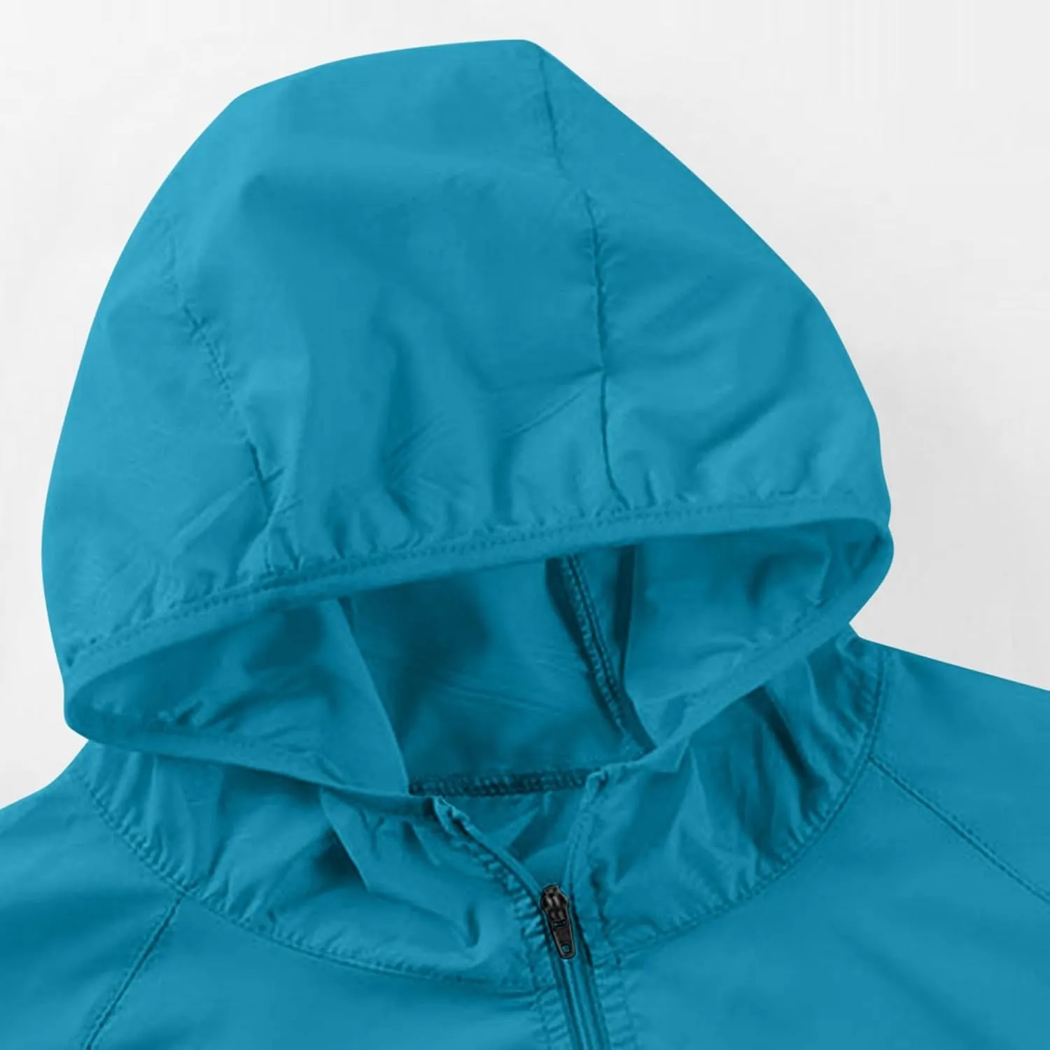 Lightweight Waterproof Jacket for Women Hooded Shirt Sun Protection Long Sleeve Sport Hiking Outdoor Windbreaker