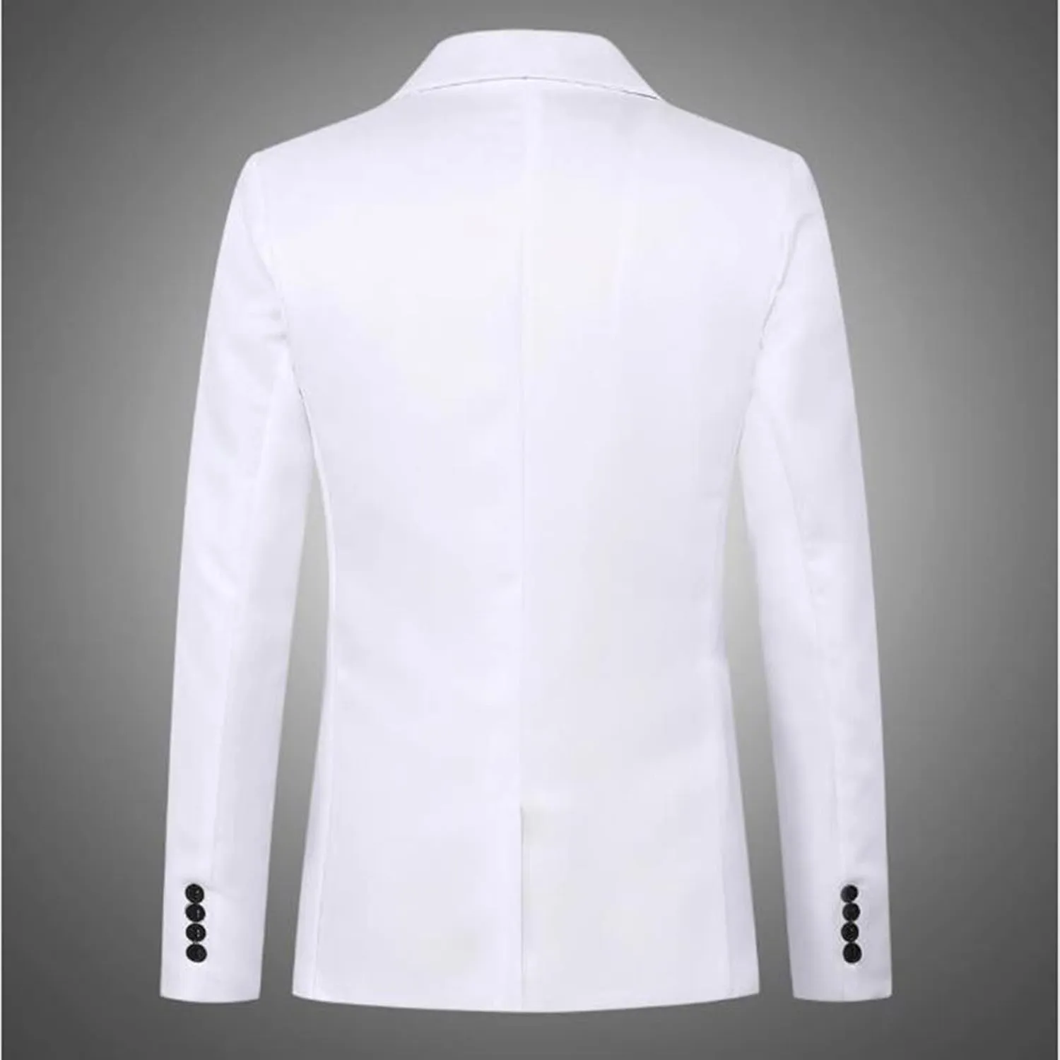 Mens Autumn And Winter Slim Retro Daily Plaid Buckle Pocket Suit Coat Sweat Pants Suits Men