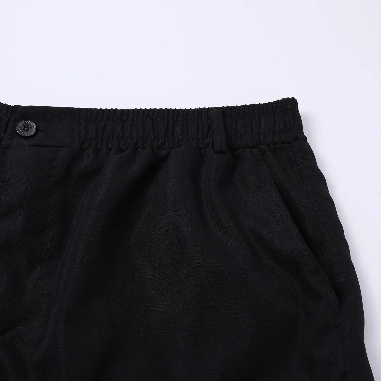 Men's Cargo Jogger Sweatpants Hat Multi Woven Pocket Foot Rope Solid Pants Street Cargo Men's Cargo Pants with