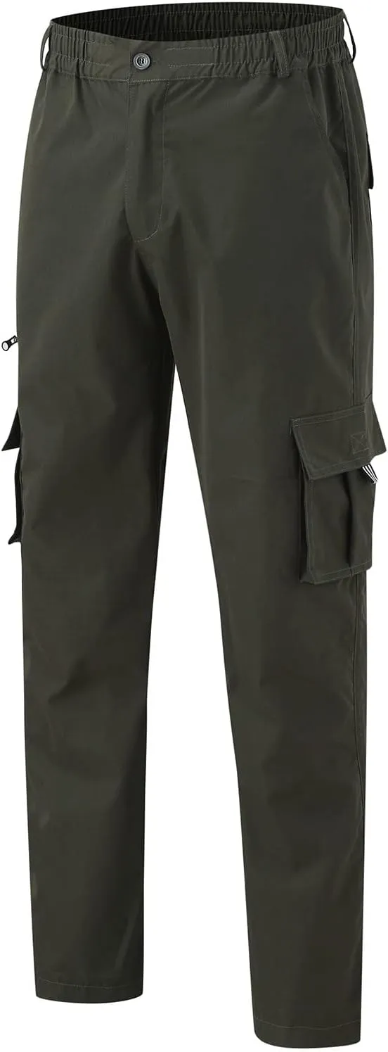 Men's Cargo Jogger Sweatpants Hat Multi Woven Pocket Foot Rope Solid Pants Street Cargo Men's Cargo Pants with