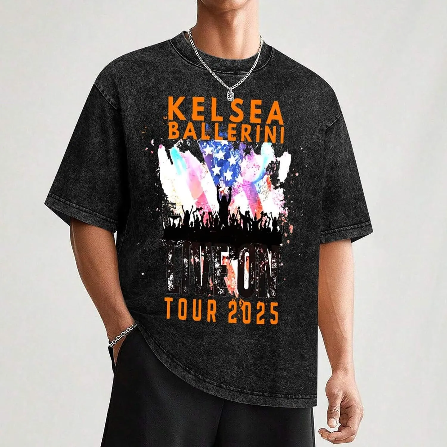 Men's Crew Cotton Neck Short Shirts Sleeved Hip-Hop Graphics Tee Street Retro Classic Casual Loose T-Shirt