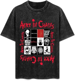 Men's Crew Cotton Neck Short Shirts Sleeved Hip-Hop Graphics Tee Street Retro Classic Casual Loose T-Shirt