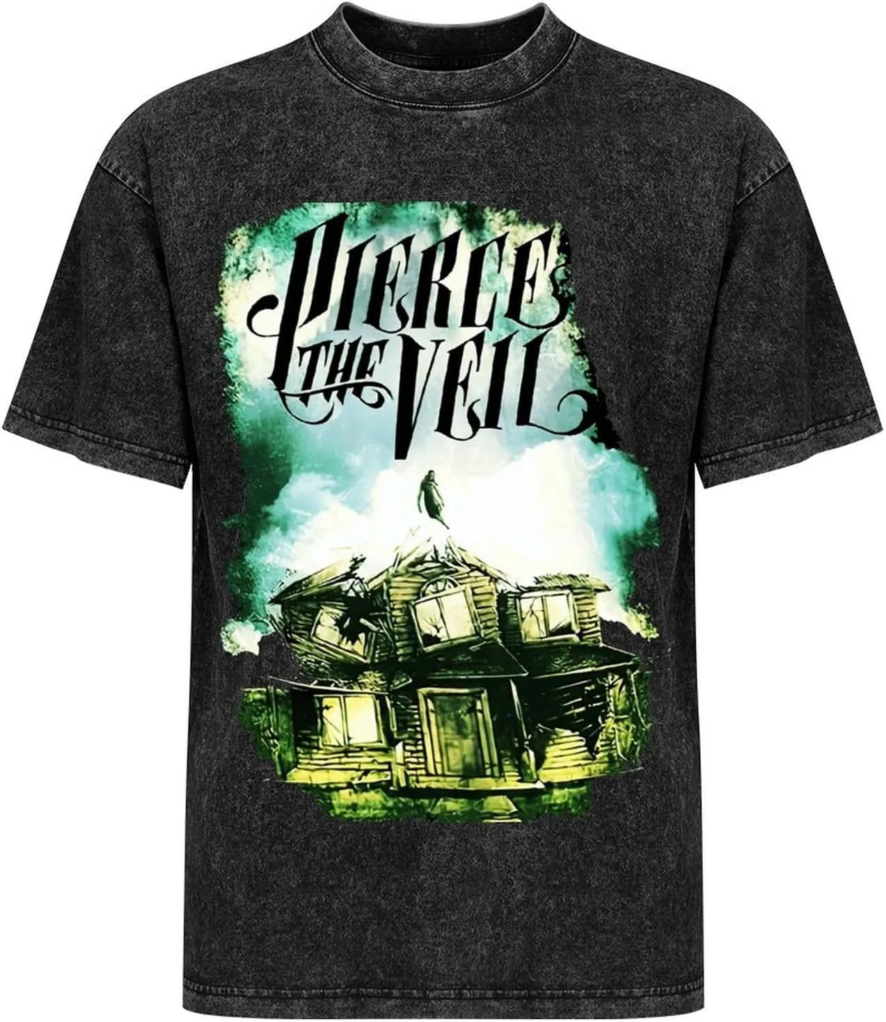 Men's Crew Cotton Neck Short Shirts Sleeved Hip-Hop Graphics Tee Street Retro Classic Casual Loose T-Shirt