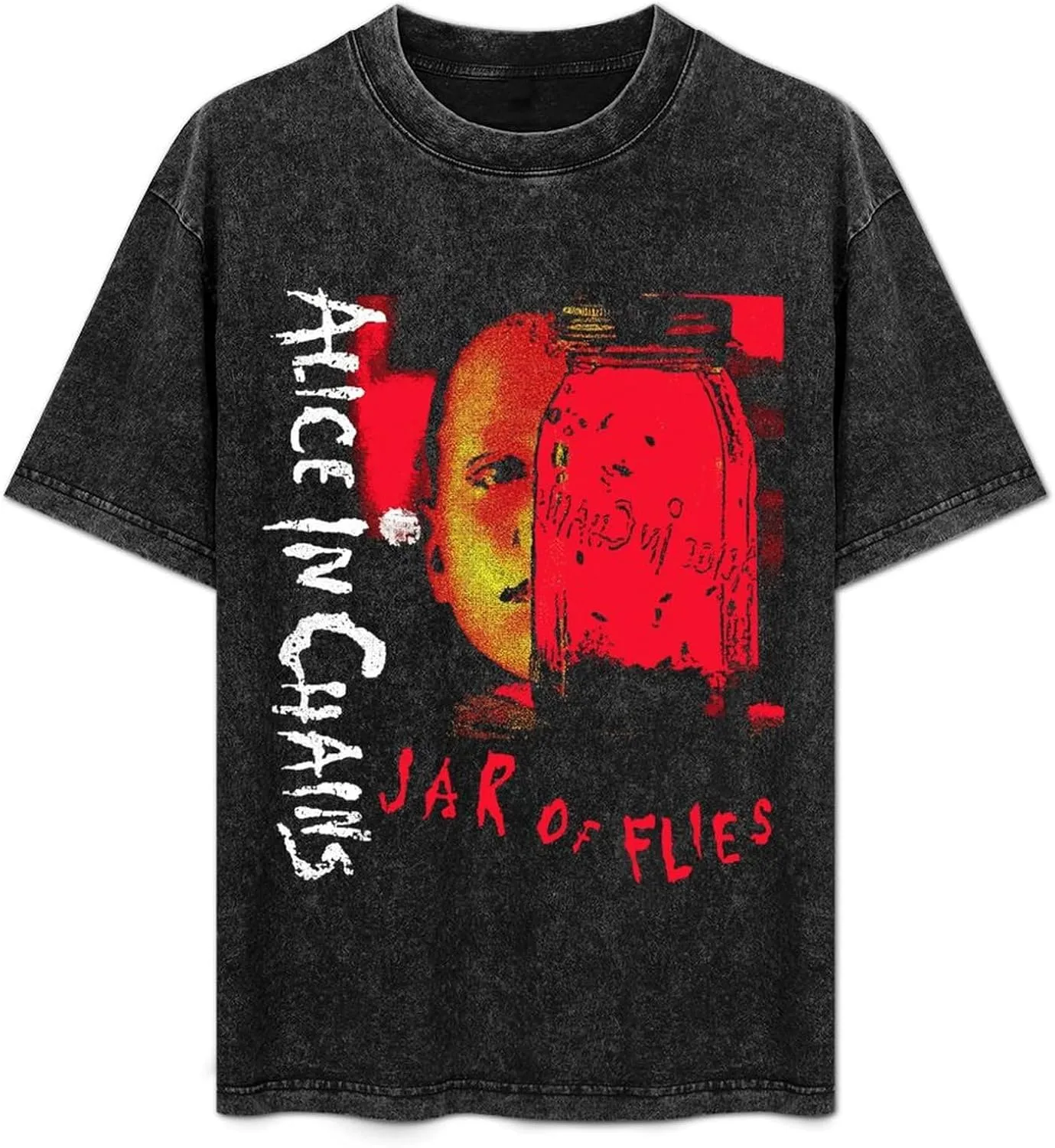 Men's Crew Cotton Neck Short Shirts Sleeved Hip-Hop Graphics Tee Street Retro Classic Casual Loose T-Shirt