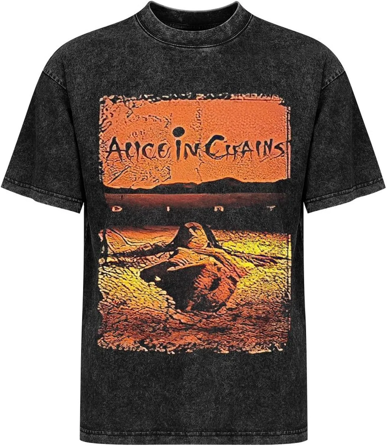 Men's Crew Cotton Neck Short Shirts Sleeved Hip-Hop Graphics Tee Street Retro Classic Casual Loose T-Shirt