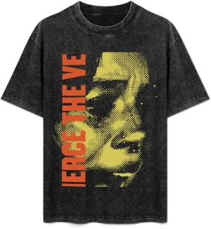 Men's Crew Cotton Neck Short Shirts Sleeved Hip-Hop Graphics Tee Street Retro Classic Casual Loose T-Shirt