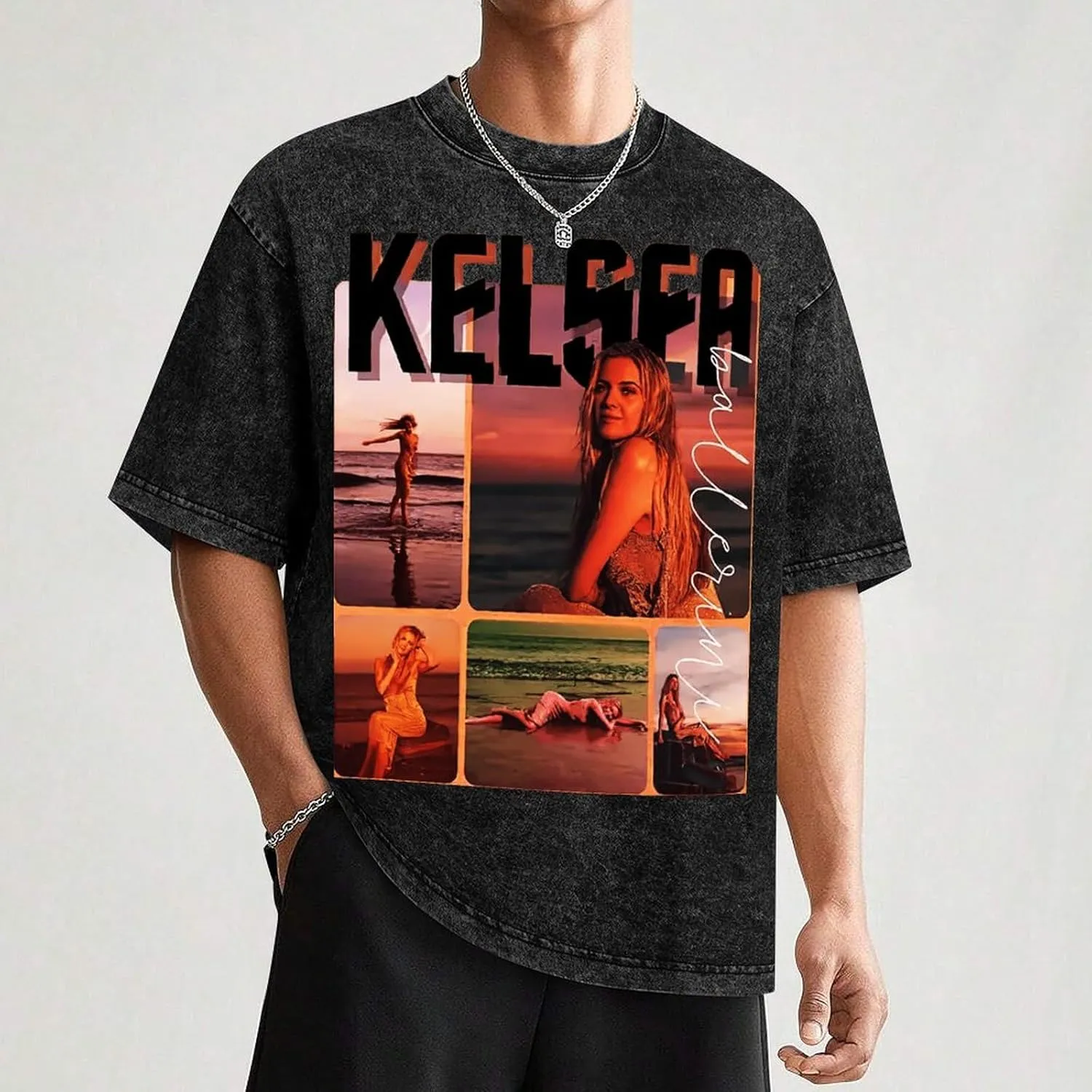 Men's Crew Cotton Neck Short Shirts Sleeved Hip-Hop Graphics Tee Street Retro Classic Casual Loose T-Shirt