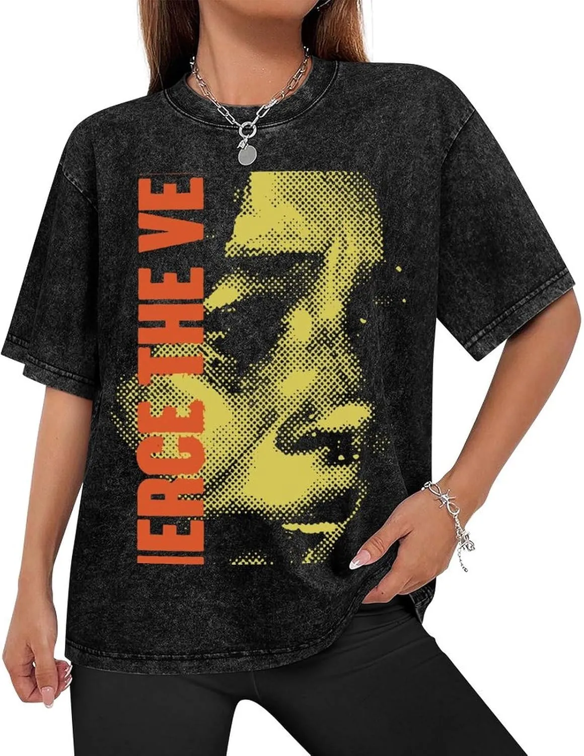 Men's Crew Cotton Neck Short Shirts Sleeved Hip-Hop Graphics Tee Street Retro Classic Casual Loose T-Shirt