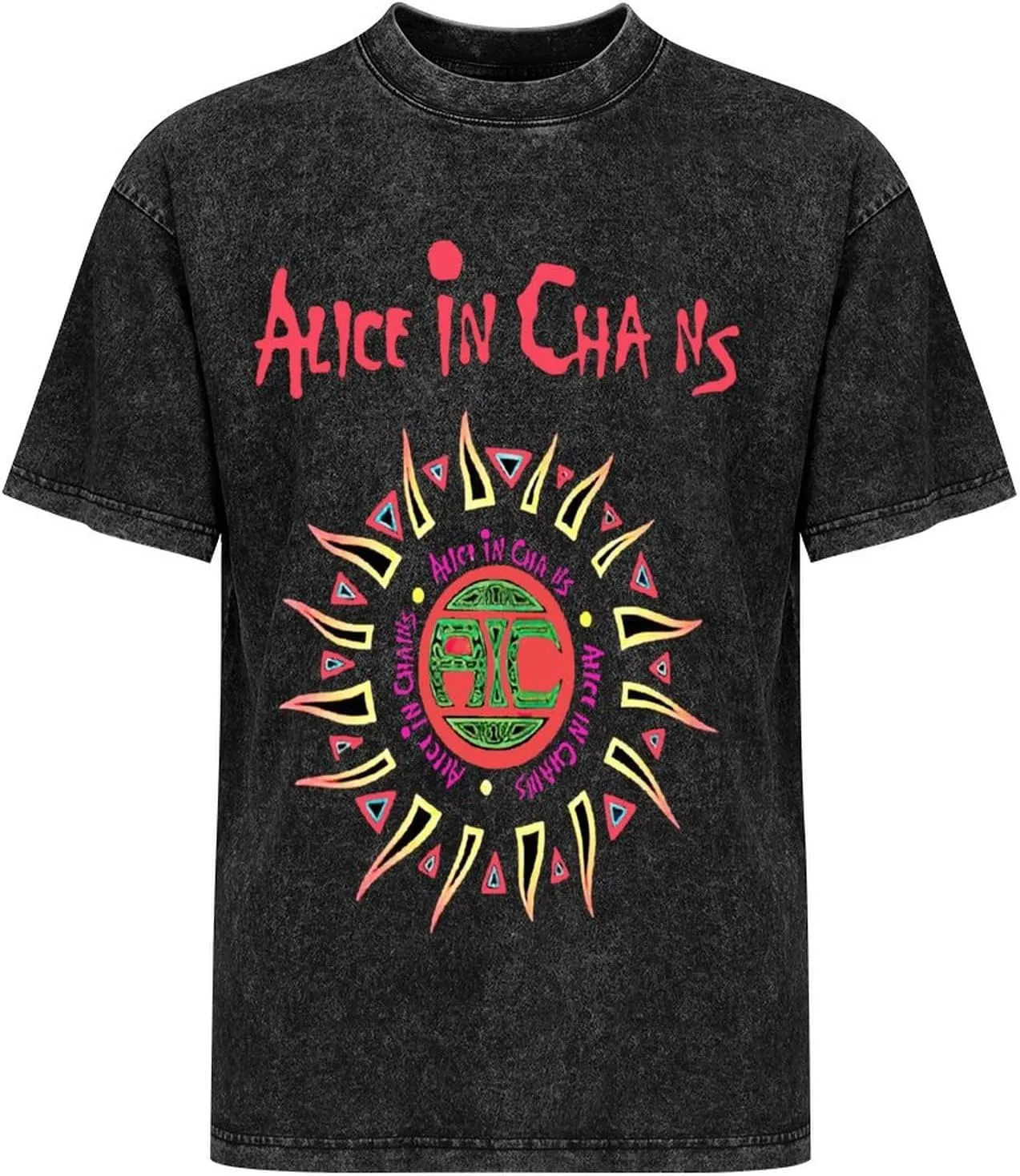 Men's Crew Cotton Neck Short Shirts Sleeved Hip-Hop Graphics Tee Street Retro Classic Casual Loose T-Shirt