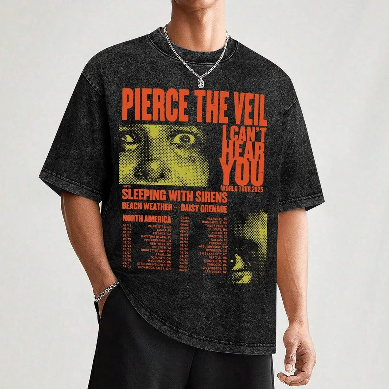Men's Crew Cotton Neck Short Shirts Sleeved Hip-Hop Graphics Tee Street Retro Classic Casual Loose T-Shirt
