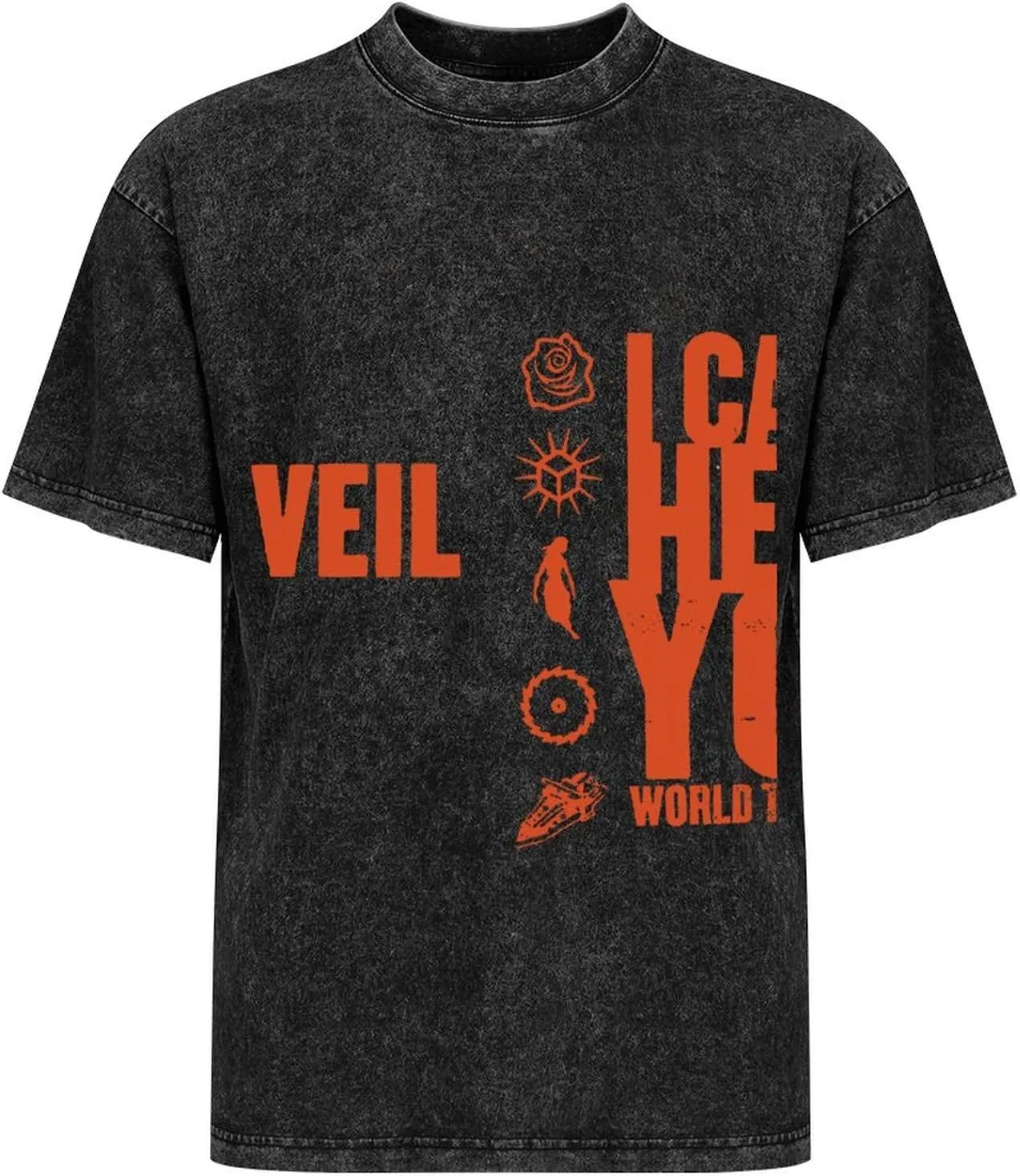 Men's Crew Cotton Neck Short Shirts Sleeved Hip-Hop Graphics Tee Street Retro Classic Casual Loose T-Shirt