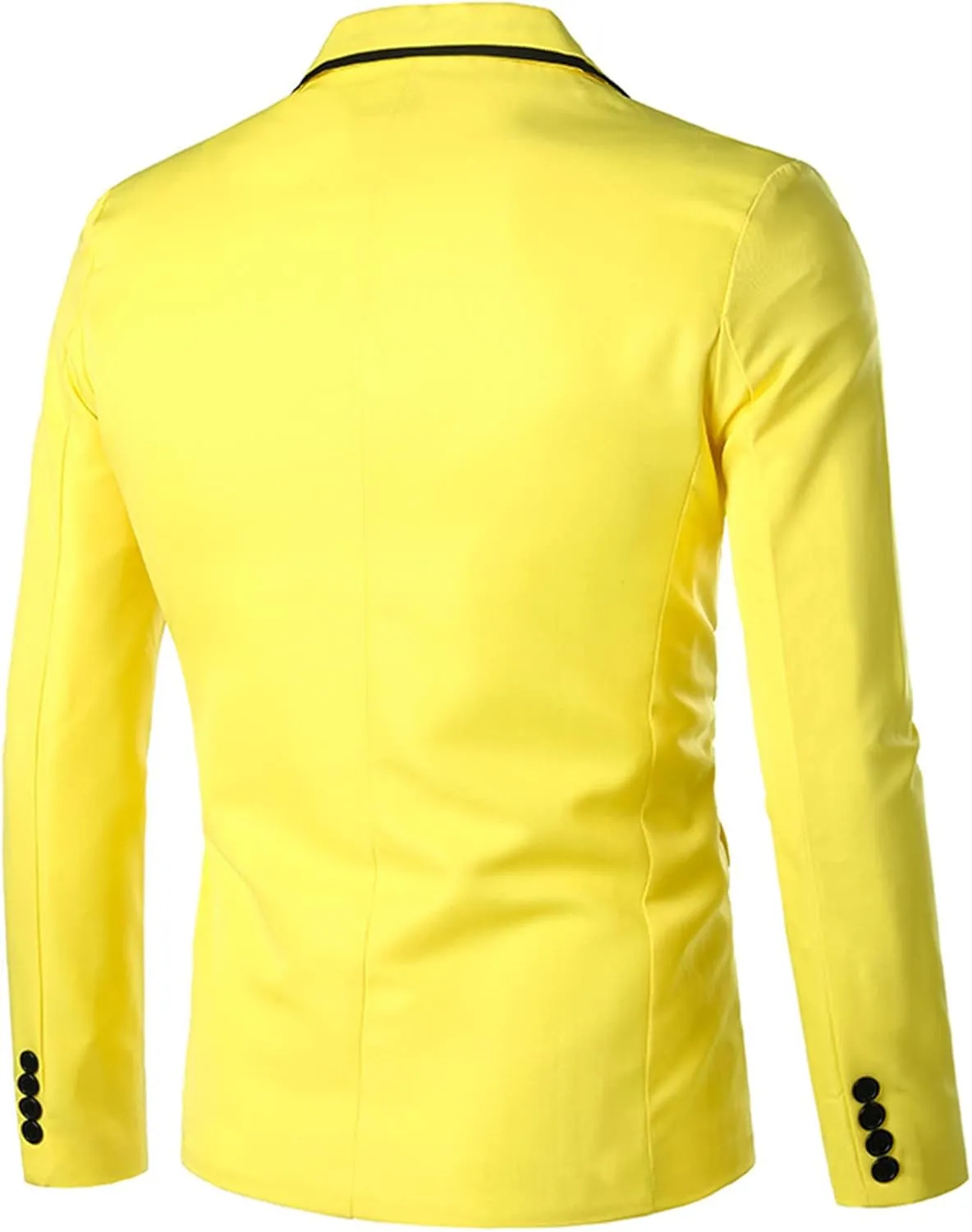Men's One Button Blazer, Casual Solid Color Suit Jacket Slim Fit Lightweight Versatile Sport Coats Party Wedding Banquet