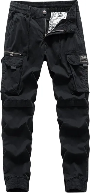 Men's Outdoor Cargo Hiking Pants Mens Ripstop Military Tactical Clothing Waterproof Combat Work Trousers Loose Fit