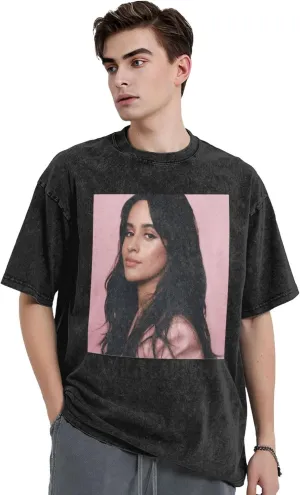 Mens Oversized T-Shirt Vintage Basic Cotton Tees Workout Short Sleeve Summer Tops Black