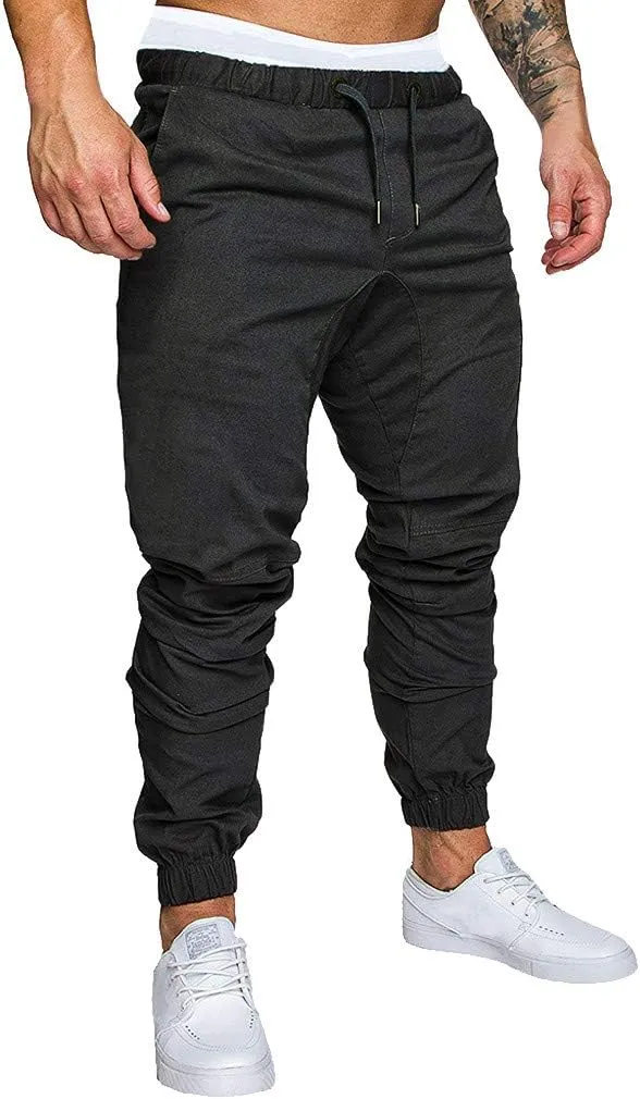Mens Punk Pants Slim Fit Cargo Pants for Men Plus Size Cargo Pants Men Winter Sweat Pants Men School Pants Men